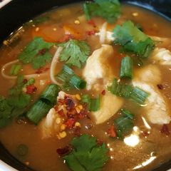 A picture of P.F Changs copy cat chicken noodle remix.