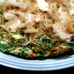 A picture of Yummy! Leek Okonomiyaki.