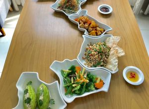 Hình của món Mâm cơm chay ngày Tết phong vị 3 miền.