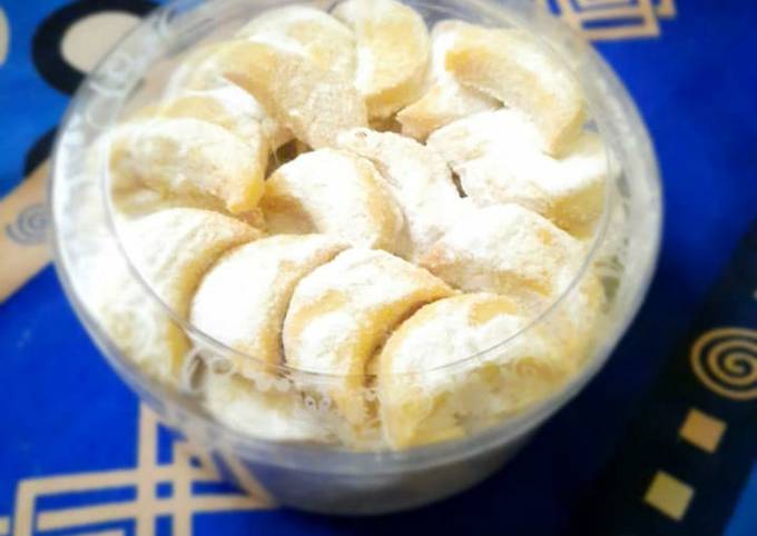 Resep Putri salju renyah no butter Anti Gagal