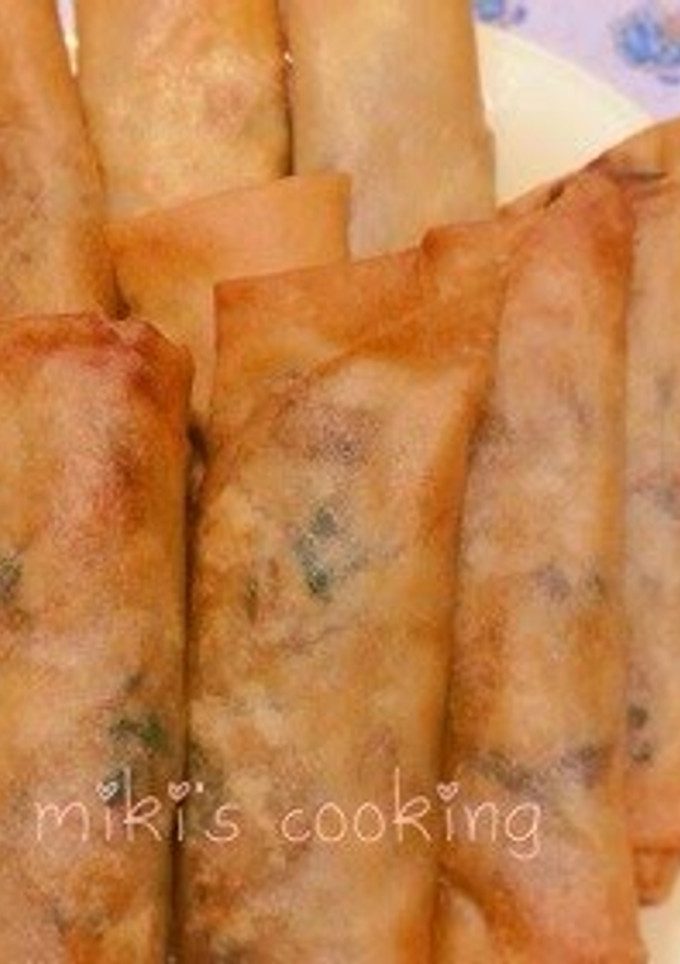 A picture of Spring Rolls in 3 Easy Steps.