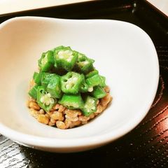 A picture of Okra Natto.