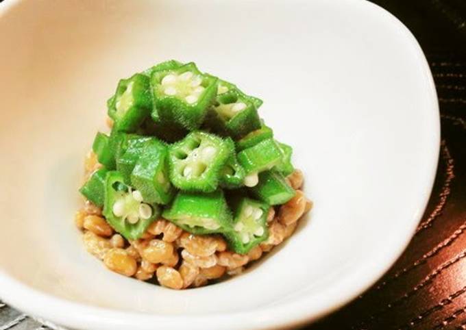 Recipe of Homemade Okra Natto