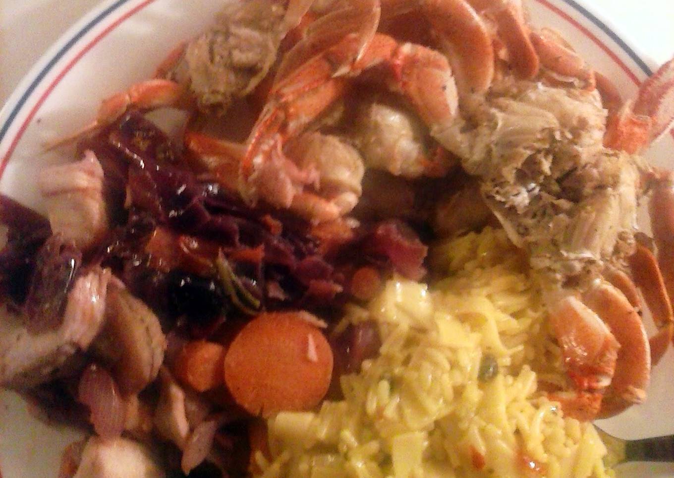 Spicy Purple Crab Cabbage