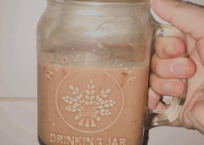 Cara Memasak Choco Banana Smoothies with Frozen Yoghurt Enak Dan Mudah