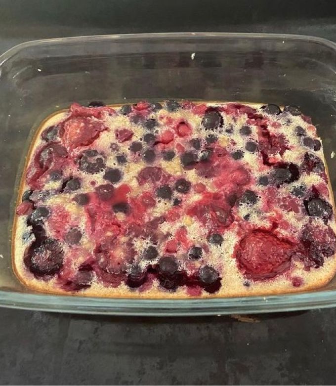 Une photo de Clafoutis aux fruits rouges