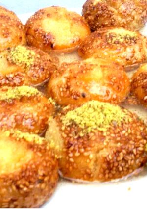 صورة لوصفة كرات البسبوسة تحفة من الاخر❤️