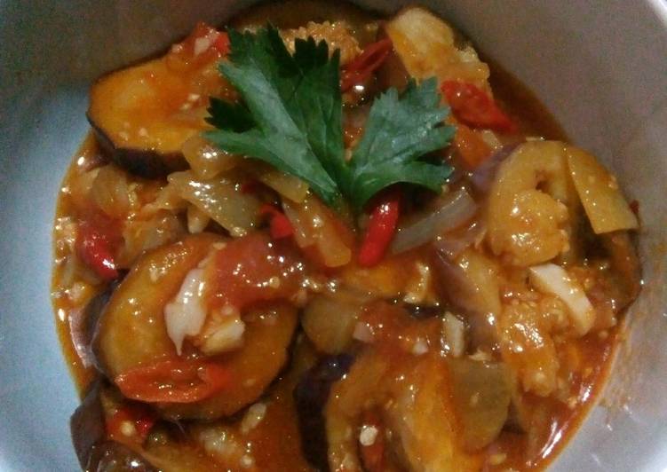 Terong Ungu Asam Manis Pedas