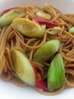 A picture of Spaghetti With Leeks.