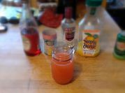 A picture of cocktail with vodka