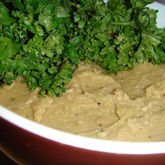 A picture of Hummus (Chickpea Paste) Cooked in a Pressure Cooker.