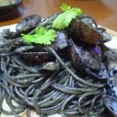 A picture of Pitch Black Squid Ink Pasta.