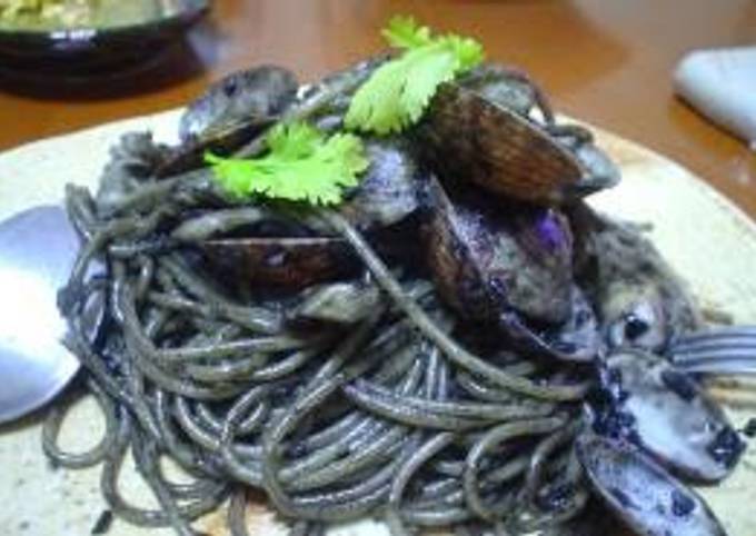 Pitch Black Squid Ink Pasta Recipe by  - Cookpad