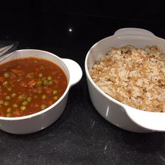 A picture of Greenpeas and rice sherrie.
