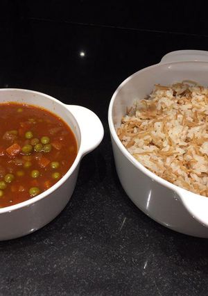 A picture of Greenpeas and rice sherrie.