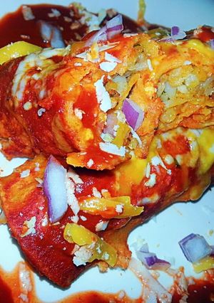 A picture of Breakfast Enchiladas`.