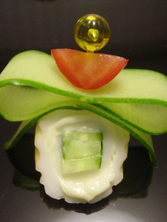 A picture of Cucumber Ribbon Pinchos.