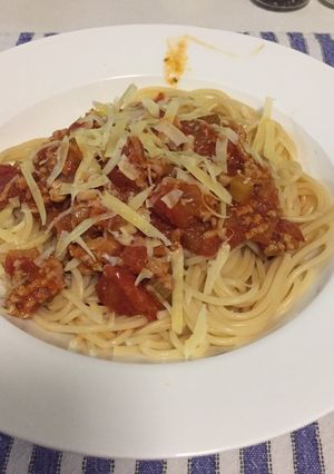 Foto resep Spaghetti Bolognese (non-halal)