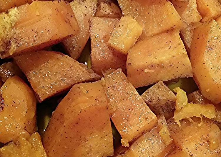 Simple Way to Prepare Homemade roasted zesty orange sweet potatoes