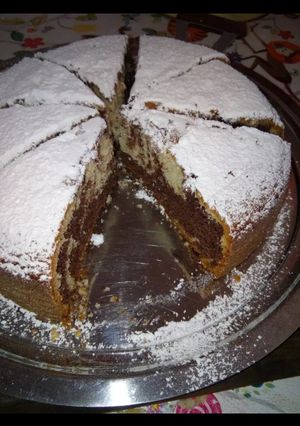 Una foto de 🎂Torta Marmolada🍫 Casera sin batidora !!