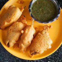 A picture of Dragon chilli pakoda.