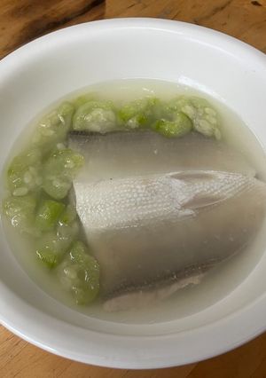 絲瓜虱目魚肚 的食譜成品照片