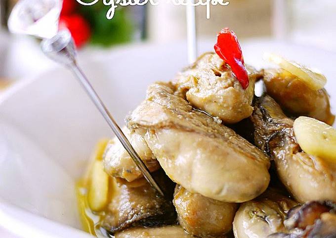 Shiso-Scented Oysters Marinated in Oil