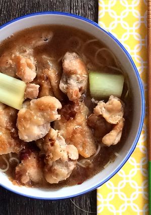 A picture of Chicken Nanban Somen.