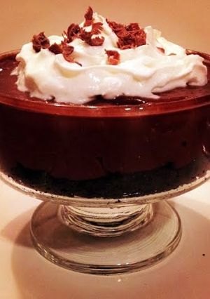 A picture of No-Bake Chocolate Cheesecake.