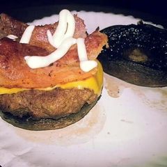 A picture of Christi's Portobello Burger.