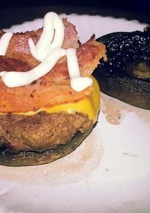 A picture of Christi's Portobello Burger.