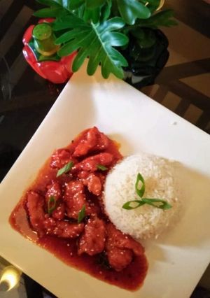 A picture of Dragon Chicken.