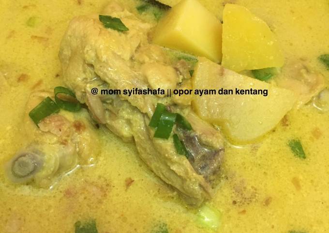 Opor ayam dan kentang