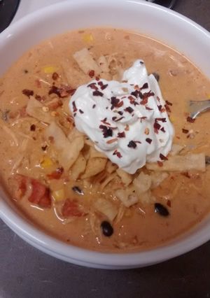 A picture of Mexi Cream Cheese Chicken Stew.