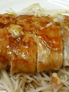 A picture of Layered Pork "Steak" with Cheese using Thinly Sliced Pork Offcuts.