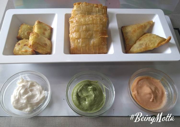 Simple Way to Prepare Homemade Patti Samosas Platter