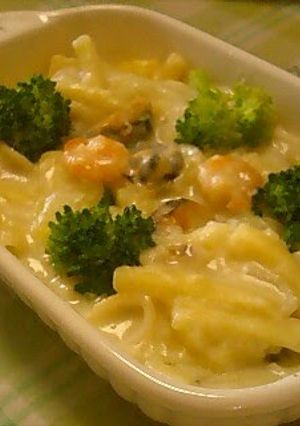 A picture of Milk Gratin - Use the Macaroni As-Is.
