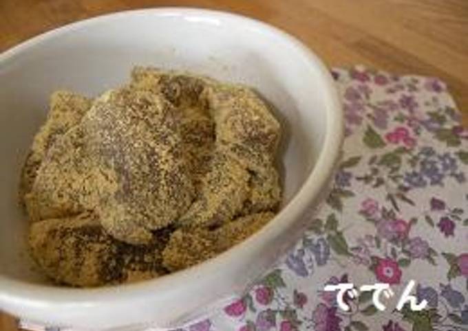 Recipe of Perfect Brown Sugar Gyuuhi Covered in Kinako Soy Flour