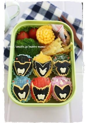 A picture of Charaben All 6 Heroes from Zyuden Sentai Kyoryuger.
