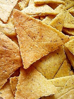 A picture of Non-fried Cornmeal Chips.