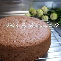 A picture of Chocolate Sponge Cake with Cocoa (Only 4 Ingredients!).