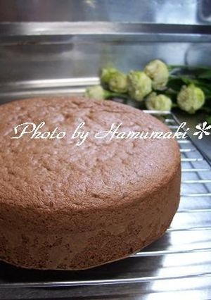 A picture of Chocolate Sponge Cake with Cocoa (Only 4 Ingredients!).