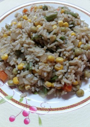 Una foto de Arroz primavera!