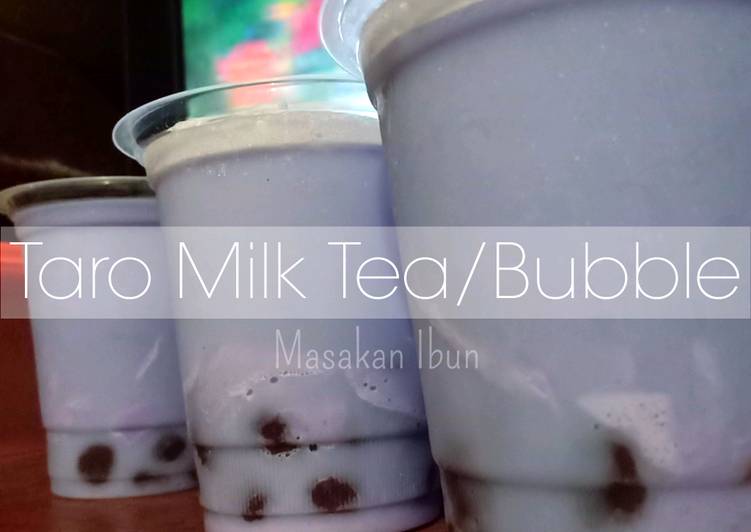 Resep Taro Milk Tea/Bubble, Bikin Ngiler