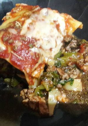 Una foto de Lasagna de carne y verdura