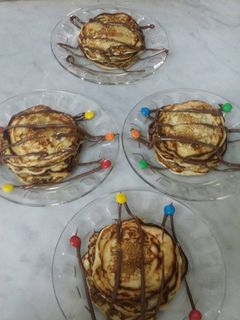 صورة لوصفة بان كيك بالنوتيلا