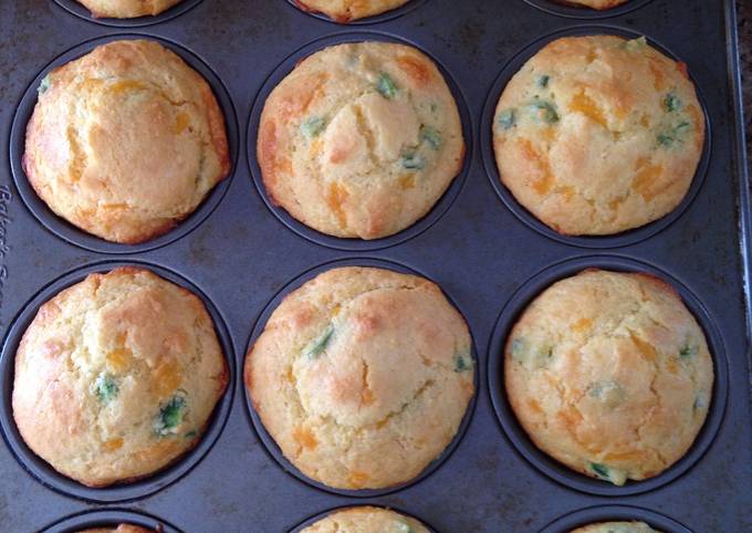 Steps to Prepare Exotic Jalapeno Cheddar Cornbread Muffins for Types of Recipe