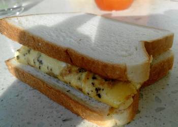 Without Fail Serving Recipe Scrambled Eggs Sandwich Very Delicious