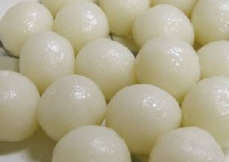 Steps to Prepare Quick Steamed and Delicious Basic White Dango