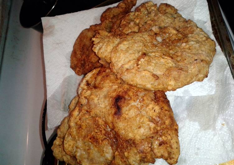 Recipe of Homemade Southern Cast Iron Fried Pork Chops